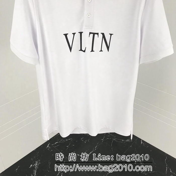 Valentino 華倫天奴 19ss早春新款Polo衫 VLTN印花系列 採用絲光珠地面料 ydi2385